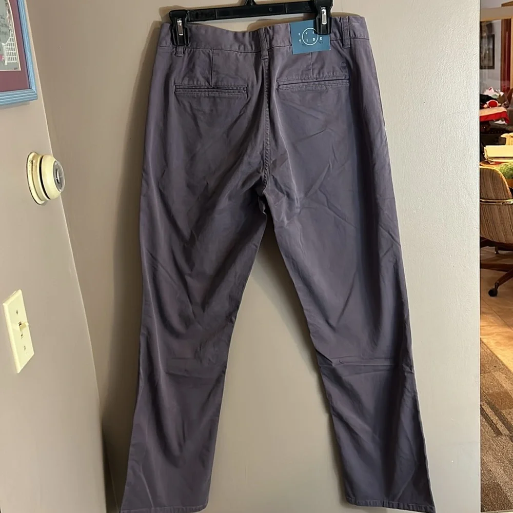 Even Tide Straight‎ Leg Pale Purple Chino Pants